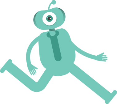 Komik Canavar Karakteri Clipart