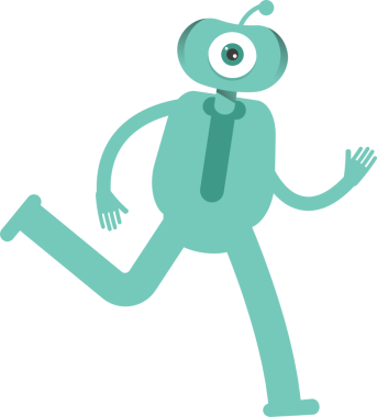 Komik Canavar Karakteri Clipart