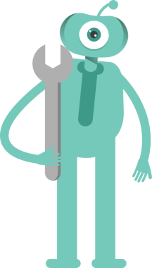 Komik Canavar Karakteri Clipart