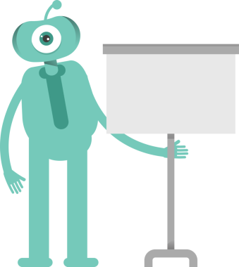 Komik Canavar Karakteri Clipart