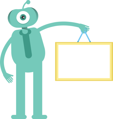 Komik Canavar Karakteri Clipart