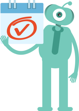 Komik Canavar Karakteri Clipart