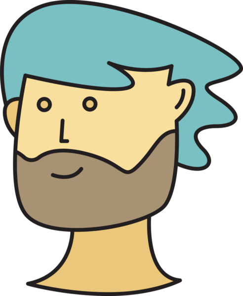 Sakal Adam Karakter Başlığı Simgesi