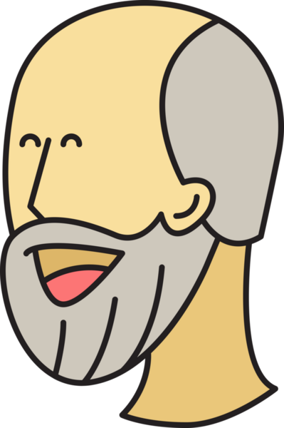 Sakal Adam Karakter Başlığı Simgesi