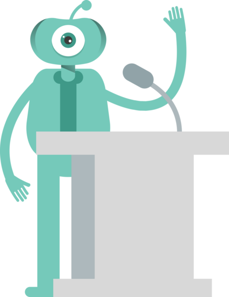 Komik Canavar Karakteri Clipart