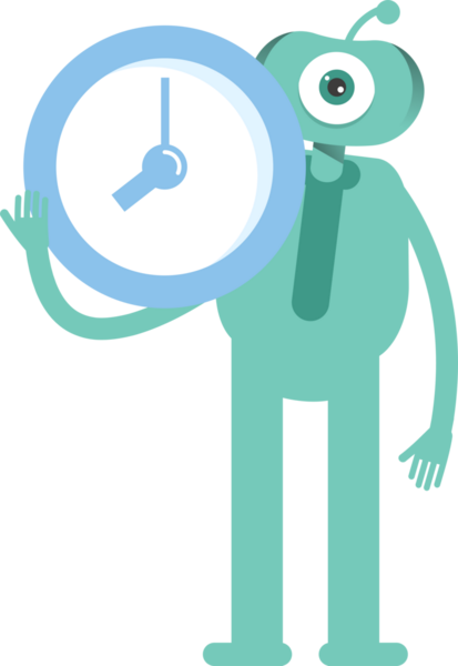 Komik Canavar Karakteri Clipart