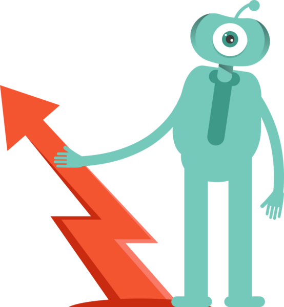 Komik Canavar Karakteri Clipart