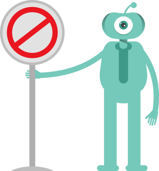 Komik Canavar Karakteri Clipart