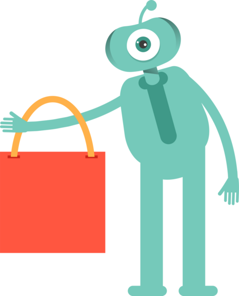 Komik Canavar Karakteri Clipart