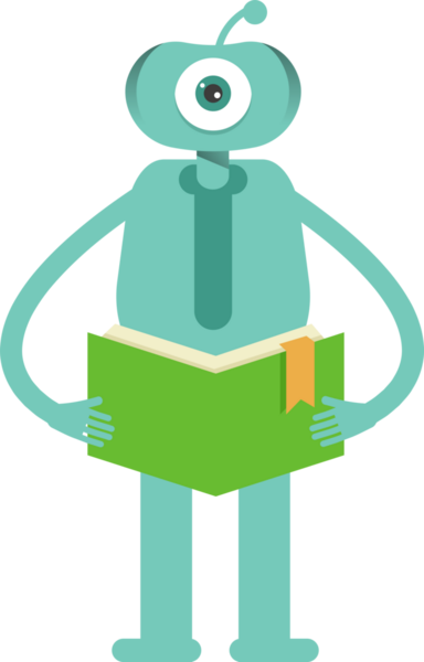 Komik Canavar Karakteri Clipart