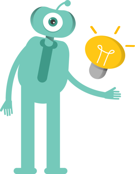 Komik Canavar Karakteri Clipart