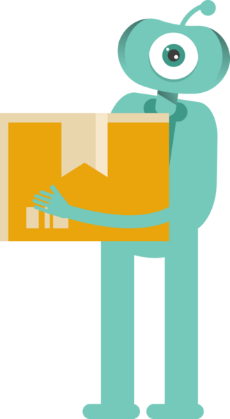 Komik Canavar Karakteri Clipart