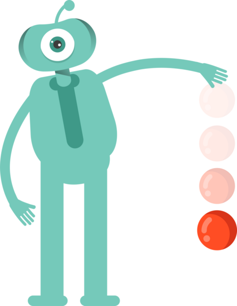 Komik Canavar Karakteri Clipart