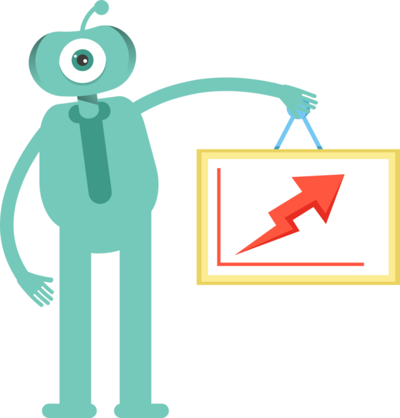 Komik Canavar Karakteri Clipart