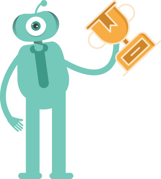 Komik Canavar Karakteri Clipart