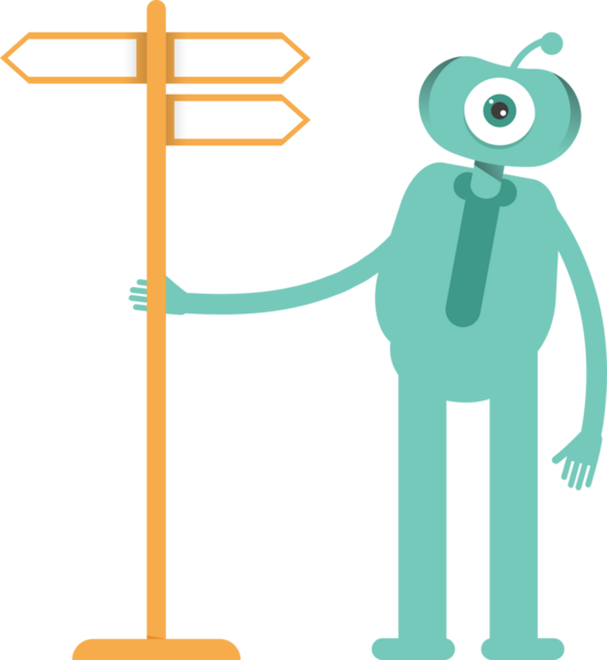 Komik Canavar Karakteri Clipart