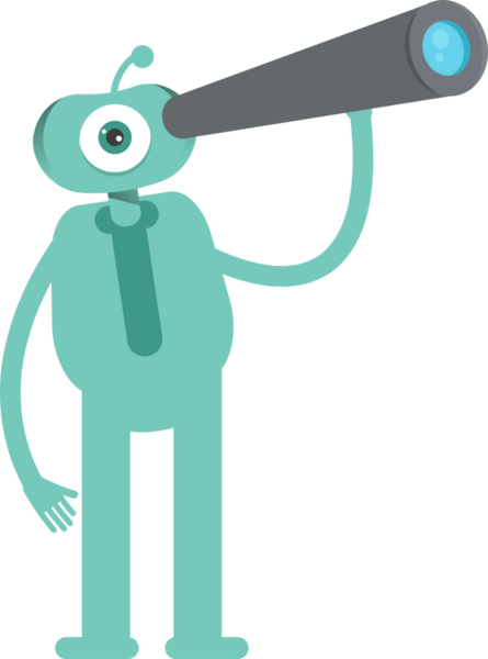 Komik Canavar Karakteri Clipart