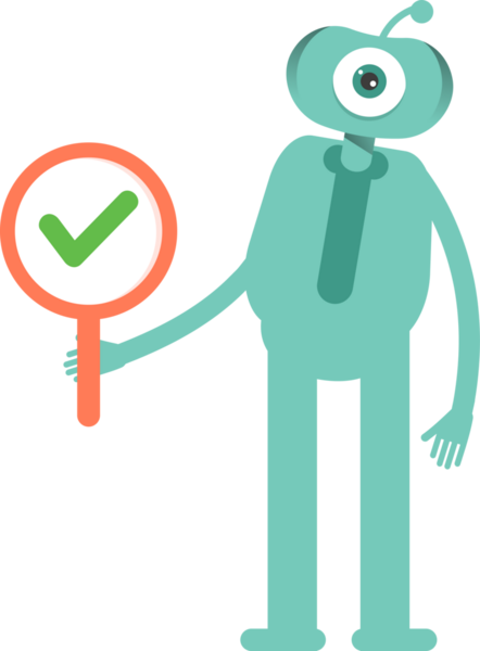 Komik Canavar Karakteri Clipart