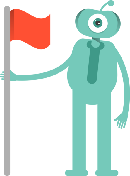 Komik Canavar Karakteri Clipart