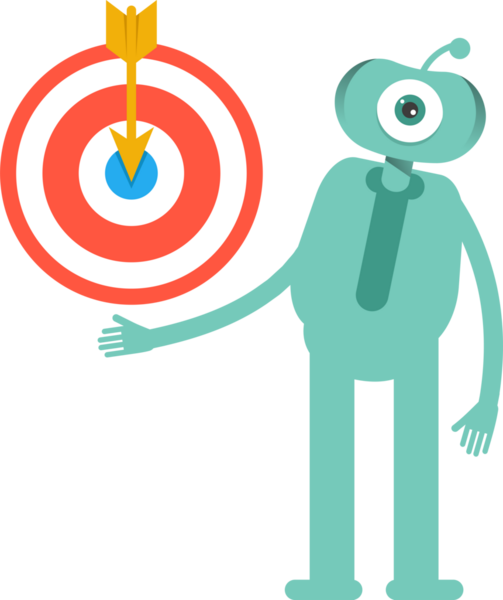 Komik Canavar Karakteri Clipart