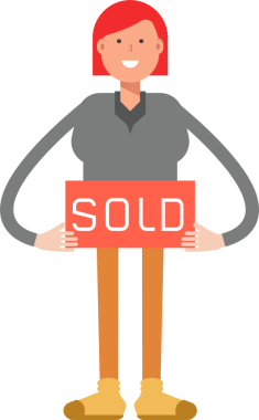 Kadın Karakteri Çizimi Clipart