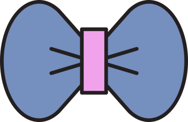 Dekoratif Bowtie İllüstrasyon Clipart