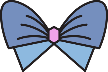 Dekoratif Bowtie İllüstrasyon Clipart