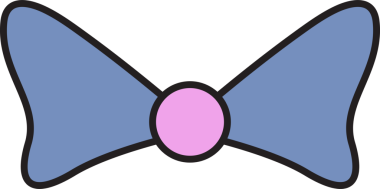 Dekoratif Bowtie İllüstrasyon Clipart