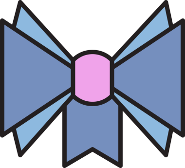 Dekoratif Bowtie İllüstrasyon Clipart