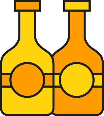 Bira Şişeleri Simgesi Clipart