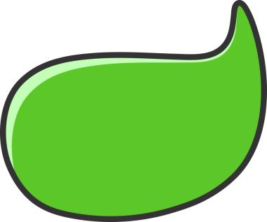 yeşil komik konuşma balonu