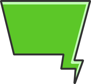 Yeşil Konuşma Baloncuğu İllüstrasyonu