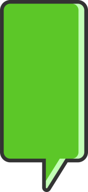 Yeşil Konuşma Baloncuğu İllüstrasyonu