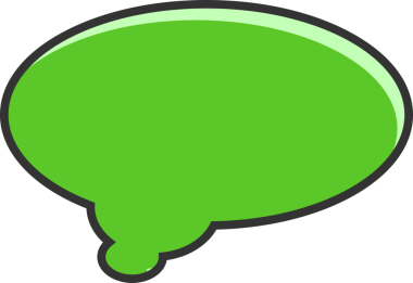 Yeşil Konuşma Baloncuğu İllüstrasyonu