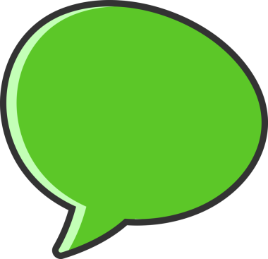 Yeşil Konuşma Baloncuğu İllüstrasyonu