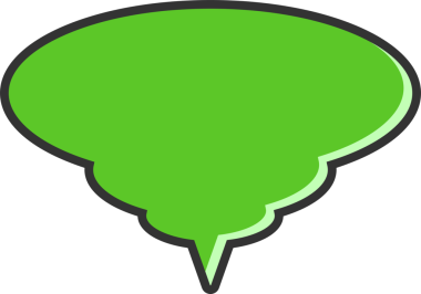 Yeşil Konuşma Baloncuğu İllüstrasyonu