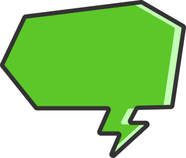 Yeşil Konuşma Baloncuğu İllüstrasyonu