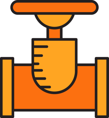 Valf ve Boru Hattı Simgesi