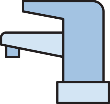 Musluk Simgesi İllüstrasyon Clipart