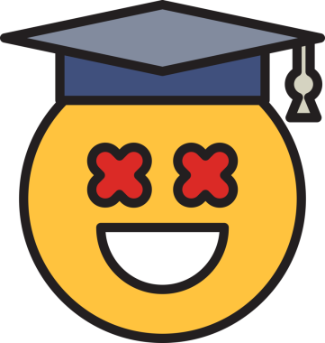 Kör Surat Öğrencisi Emoji