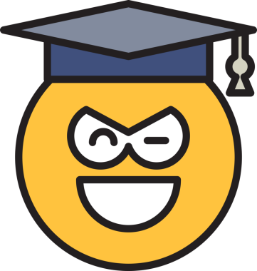 Göz Kırp Öğrenci Emoji