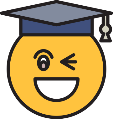 Göz Kırp Öğrenci Emoji