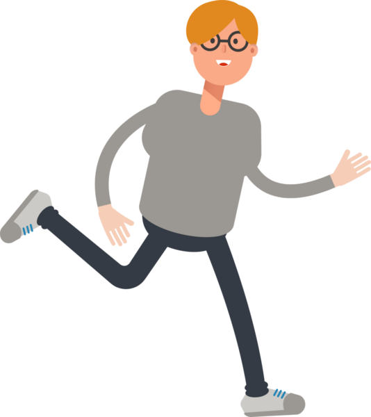 Erkek Karakter Çalışan Clipart