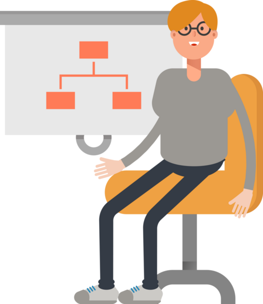 Erkek Karakter Sunar Organizasyon Çizelgesi