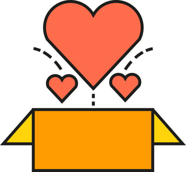 aşk hediye kutusu simgesi