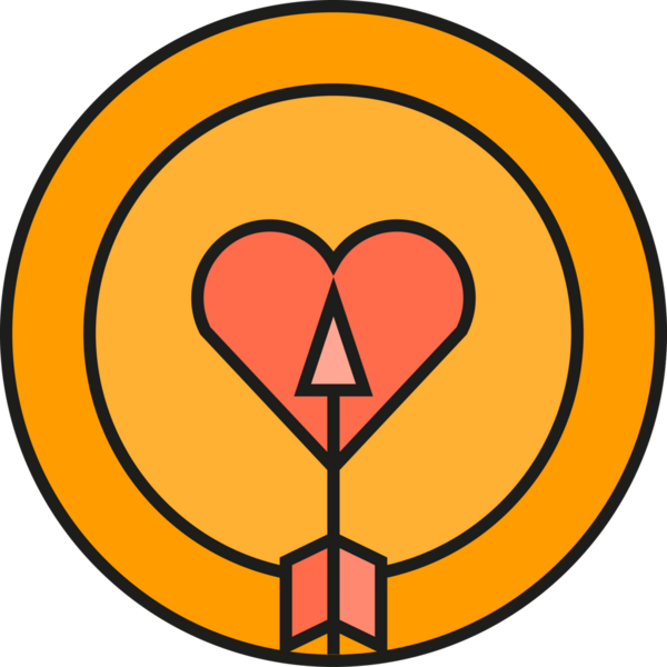 Kalp Dartı Simgesi Clipart