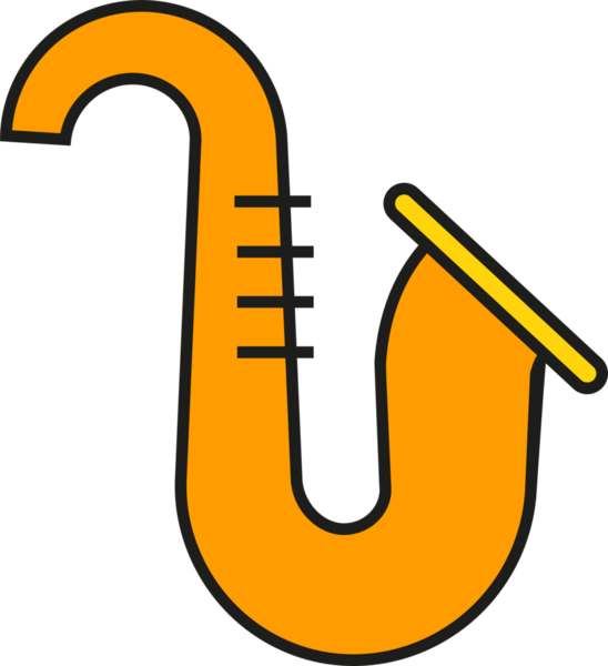 Saksafon Simgesi İllüstrasyon Klibi