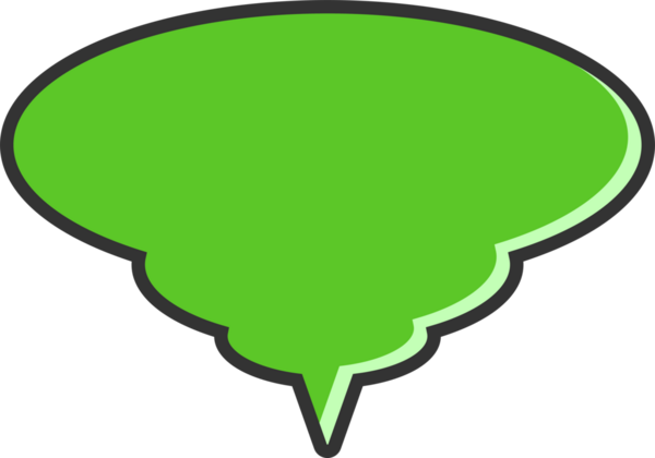 Yeşil Konuşma Baloncuğu İllüstrasyonu