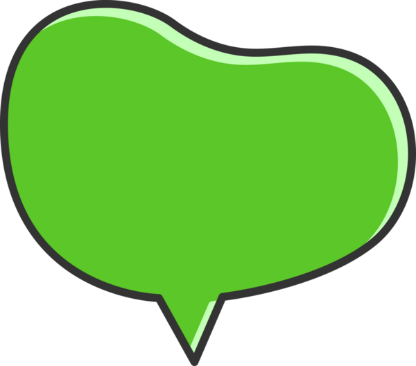 Yeşil Konuşma Baloncuğu İllüstrasyonu