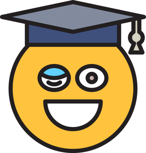 Göz Kırp Öğrenci Emoji